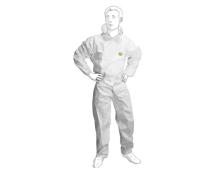 Type 5/6 Hop'Safe coverall in PP SMS 55 g/m² with a hood 