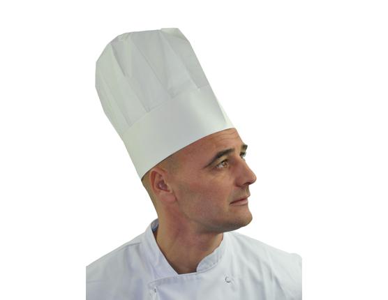 Paper chef's hat pleated