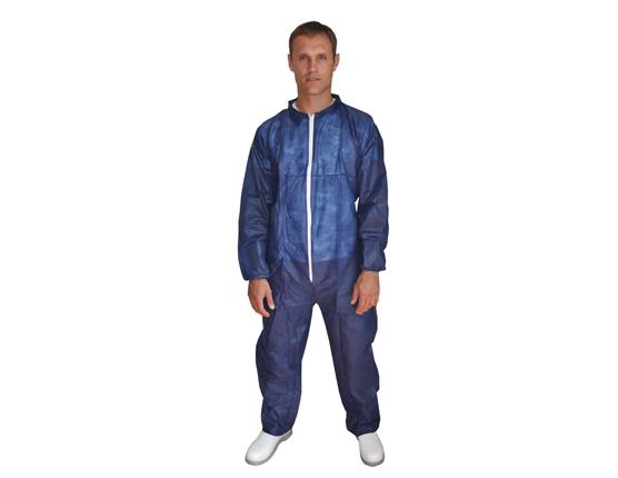 Hopen hygiene coverall in PP 40 g/m² with collar